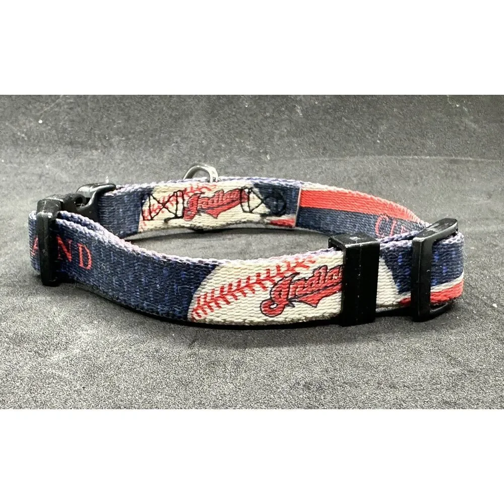 Cleveland Indians Guardians‎ Adjustable Dog Collar, Extra Small (8